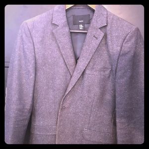 Men’s H&M Grey Tweed Blazer Sport Coat 38r